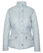 Barbour Ladies Flyweight Cavalry Quilt - stone blue