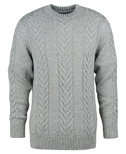 Barbour Essential Cable Knit - Grey 