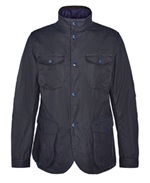 Barbour Ogston Waxed Jacket, Navy