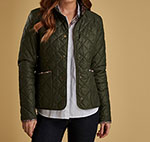 Barbour Ladies Evelyn Quilt with Liberty Print