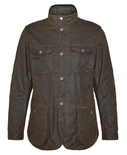 Barbour Ogston Waxed Jacket, Olive