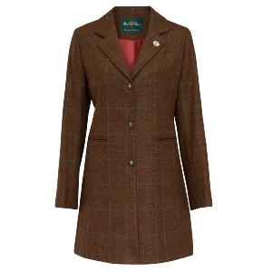 Alan Paine Ladies Surrey Mid-Thigh Tweed Coat