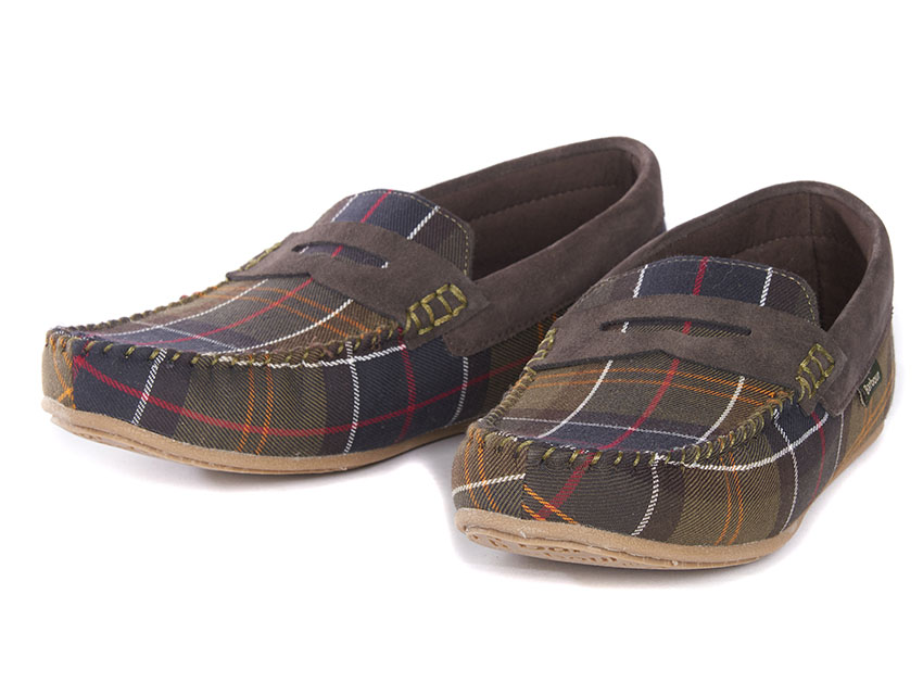 tartan barbour slippers