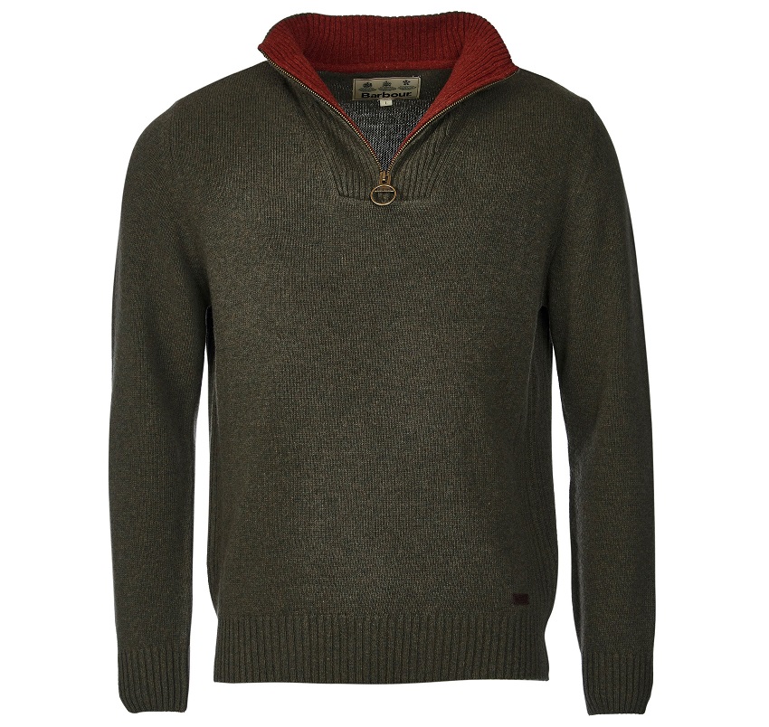 barbour nelson half zip sweater