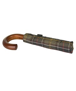 Barbour Tartan Telescopic Umbrella