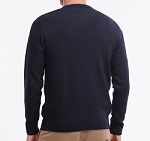 Barbour Nelson Essential Crew Neck Jumper - Navy