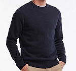 Barbour Nelson Essential Crew Neck Jumper - Navy