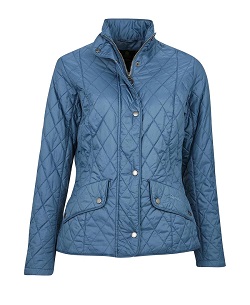 Barbour Ladies Flyweight Cavalry Quilt - blue