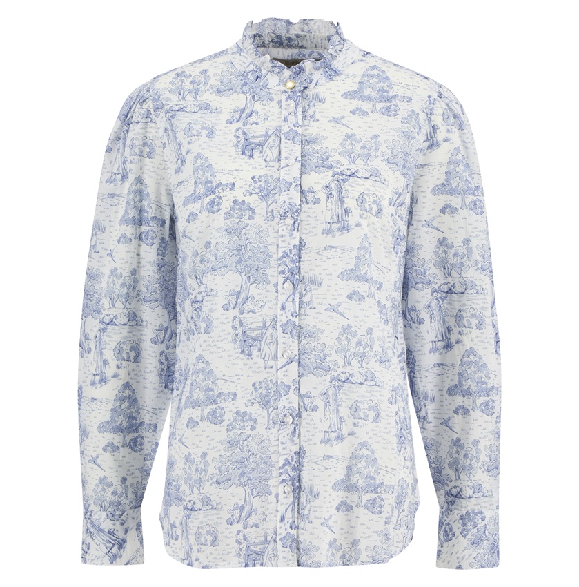 Barbour Wisteria Shirt - Ink Blue Print