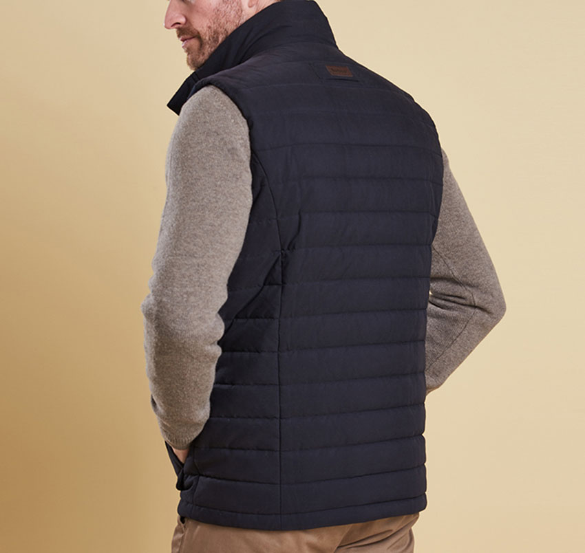 barbour bradford gilet navy