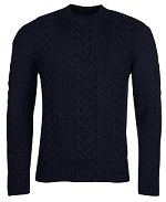 Barbour Essential Cable Knit - Navy