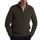 Barbour Nelson Essential Half-Zip Sweater, Seaweed