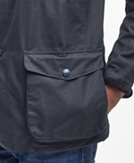 Barbour Ogston Waxed Jacket, Navy