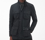 Barbour Corbridge Wax Jacket, Black