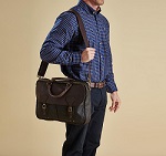 Barbour Wax Leather Briefcase