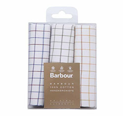 Barbour Triple Handkerchief Set, Tattersall