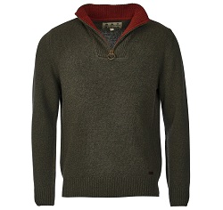 Barbour Nelson Essential Half-Zip Sweater, Seaweed