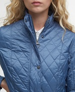 Barbour Ladies Flyweight Cavalry Quilt - blue stone