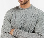 Barbour Essential Cable Knit - Grey 