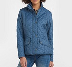 Barbour Ladies Flyweight Cavalry Quilt - blue