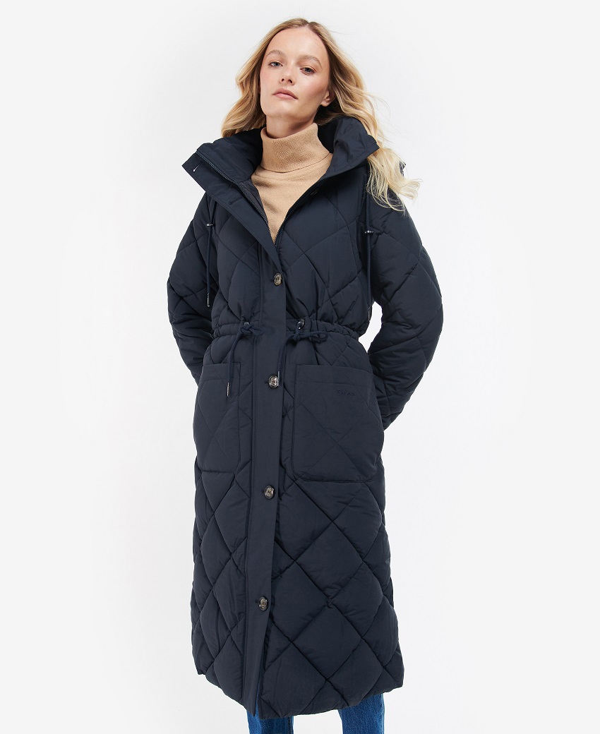 Barbour Orinsay, longline, quilted coat