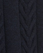 Barbour Essential Cable Knit - Navy