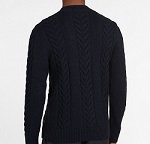 Barbour Essential Cable Knit - Navy