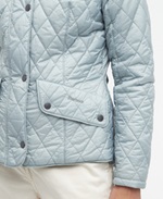 Barbour Ladies Flyweight Cavalry Quilt - stone blue