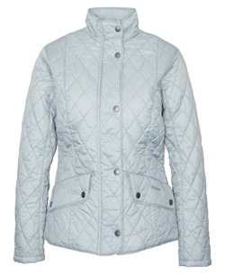 Barbour Ladies Flyweight Cavalry Quilt - stone blue